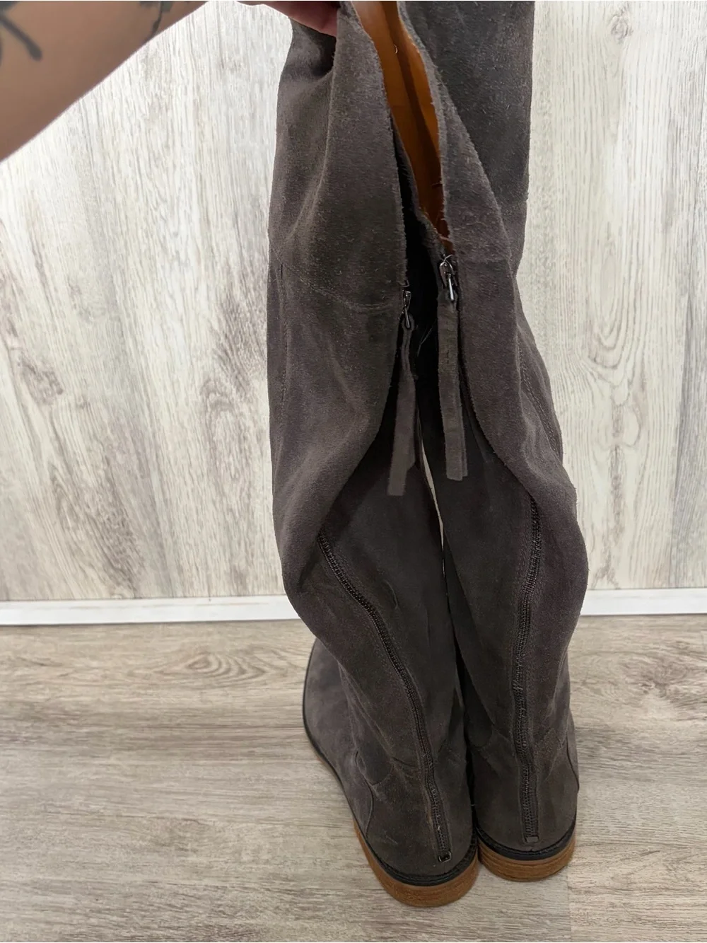 Franco Sarto over the Knee High Suede Boot Riding Boots Womens 8.5 Equestrian